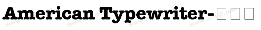American Typewriter字体转换